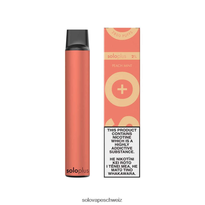 Pfirsichminze Solo Plus Einweg-Vapor VXT6N223 | Solo Vape Puff