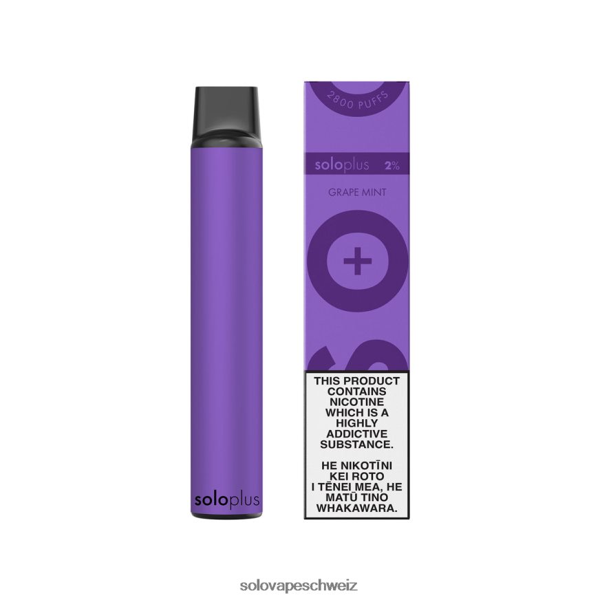 Traubenminze Solo Plus Einweg-Vapor VXT6N227 | Solo Vape Schweiz