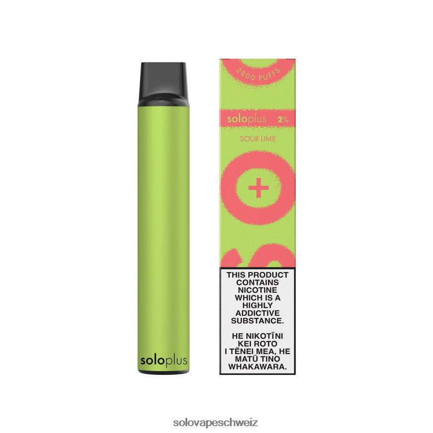 saure Limette Solo Plus Einweg-Vapor VXT6N234 | Solo Vape Zürich