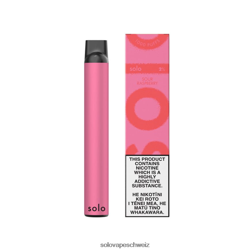 saure Himbeere Solo Einweg-Vapor VXT6N213 | Solo Disposable Vape